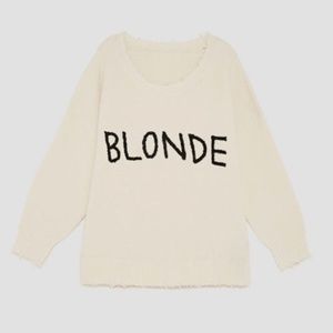 Zara Blonde Sweater